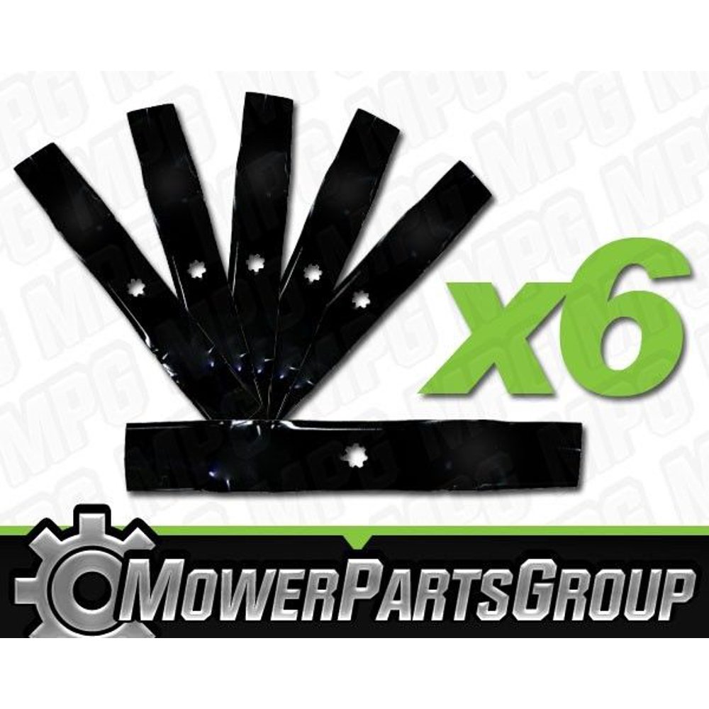 P152 (6) Mulching Blades for 48" Deck John Deere 145 LA145 LA140 LA155