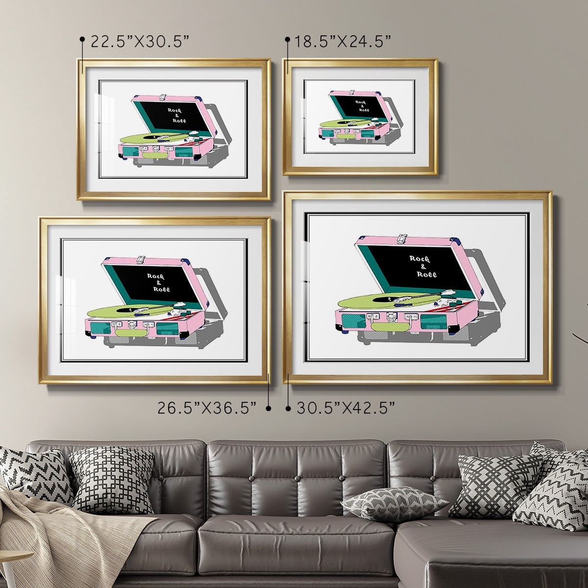 Record Shop I Premium Framed Print - Ready to Hang