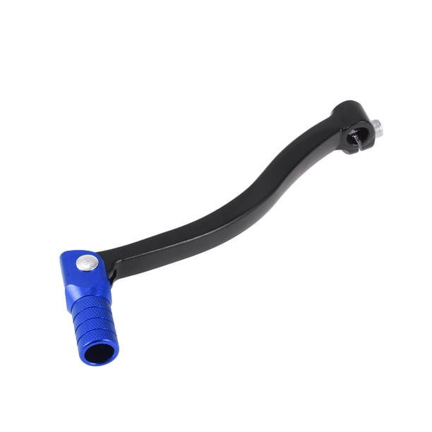 Palanca de cambio de motocicleta plegable Unique Bargains para Kayo T6, aleación de aluminio, brazo de palanca de cambio, palanca negra cabeza azul