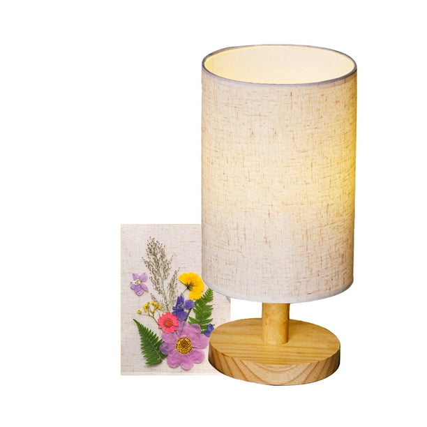 Lámparas Flores Presionadas Lámpara de mesa Luz Cálida Casas de noche Cama Plantas Material Material de madera maciza Artículos para el hogar para el dormitorio 6 seitruly HA011263-06