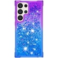 thumbnail image 2 of Case for Samsung Galaxy S24 Ultra Case Glitter Liquid Cute Clear Shockproof Back Cover,Soft TPU Phone Case for Samsung Galaxy S24 Ultra Gradient Purple, 2 of 7