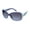 Navy & Turquoise, variant on Women's 1017SP Rhinestone UV400 Protective Rectangular Fashion Sunglasses, 62mm