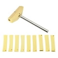 thumbnail image 4 of Metal Fret Press Tool, Golden Appearance Easy Operation Fret Pressing Inserts With Wrench For Electric Guitar Repair, 4 of 8