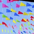 thumbnail image 2 of 50M Multicolored Triangle Flags Bunting Banner Pennant Festival Outdoor Decor, 2 of 8