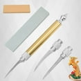 thumbnail image 2 of kurtrusly Fruit Carving Tool Set culinary Food Stainless Steel Kitchen Home, 2 of 9