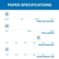 thumbnail image 4 of Hammermill Premium White Multipurpose Paper - Half Pallet, 40 Cases, 200 Reams (100,000 Sheets), 4 of 8