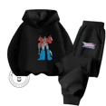 thumbnail image 3 of Conjunto de sudadera con capucha de algodón para primavera y otoño de 2024 para niños y niñas, conjunto de sudadera con capucha elástica de moda de hip hop con dibujos animados de Transformers, 3 of 4
