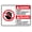 Warning Sign 1, variant on Danger Follow Confined Space Entry Procedures Bilingual Spanish Sign, 8"x12" Aluminum Sign, Pre-Drilled Holes Fence Door Gate Sign