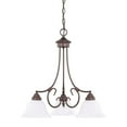 thumbnail image 2 of 3224BZ-220 HomePlace 3 Light 22 inch Bronze Chandelier Ceiling Light, 2 of 2