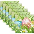 thumbnail image 6 of Dreamtimes Easter Eggs Cloth Napkins Set of 1, Oversized Washable Reusable Polyester Dinner Table Napkins for Family, Restaurant, Party Decor, 20 x 20 Inch, 6 of 7