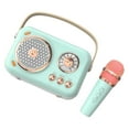 thumbnail image 4 of kusrkot Mini Speaker Practical Multipurpose Musical Toy with Microphone Karaoke Machine Green, 4 of 8