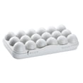 thumbnail image 3 of Caja dnedor huevos / 18 huevos para el de comida plegable del refrigerador del refrigerador Grey 18 Egg Sunnimix Soporte para huevos para refrigerador, 3 of 8