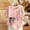 A01_Pink, variant on Women's Boho Floral Print Cotton Linen Shirts Short Sleeve Tunic Shirts Button Crewneck Blouses Floral Wildflowers Graphic Tee Tops Trendy 2026 Boho Tees Shirts