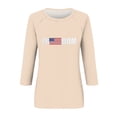 thumbnail image 3 of WAYUTE 250 Anniversary USA Shirt for Woman National Flag Colors Casual Soft Comfort Basic Top for Summer Relaxed Fit Independence Day T Shirt, 3 of 3