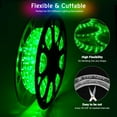 thumbnail image 4 of DELight 50Ft Rope Light 540 LED Waterproof String Lighting Outdoor Flexible 2 Wire for Tree Landscape Garden Patio Gazebo Decoration Green, 4 of 8
