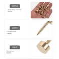 thumbnail image 2 of 8 Pcs Self-tapping Screw Cap Screw Caps Glass Decorative Caps Cover Decorative Screws with Caps Copper 1.20X1.20X0.60CM, 2 of 6
