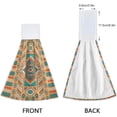 thumbnail image 4 of GZHJMY Kitchen Hanging Hand Towels for Bathroom Decorative with Hanging Loop Tribal Vintage Ethnic Geometric Set of 2 Soft Absorbent Funny, 4 of 7