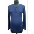 thumbnail image 2 of Times Two Henley Button Front Waffle Top, 2-Pack, 2 of 3