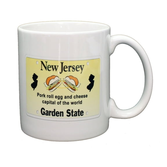 New Jersey License Plate Pork Roll Egg and Cheese Capital of the World Mug