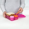 thumbnail image 3 of Sistema Bento Box LUNCH | Lunch Box with Yoghurt/Fruit Pot | 1.65 L | BPA-Free | Assorted Colours (Varies by Pack) | 1 Count, 3 of 7