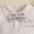 thumbnail image 5 of Qabnzmfo Baby Boys Formal 3 Piece Outfit Bow Tie Bodysuit Suspender Shorts Hat Gentleman Birthday Party Clothes for Infant 3Months-2Years, 5 of 5
