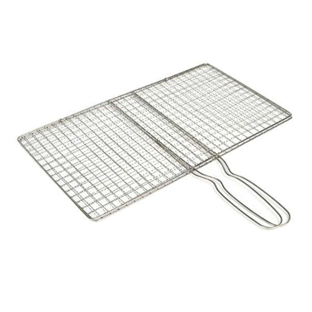 Canasta de Parrilla de Acero Inoxidable Sunnimix para Pescado Verduras 24x39cm