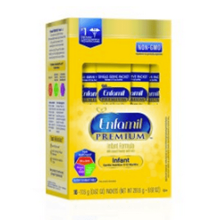Enfamil PREMIUM Infant Formula, Powder 0.62 Ounce Single Serve Sticks, 16 Pack