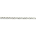 thumbnail image 2 of White Sterling Silver necklace Rolo chain 20 in 2.75 mm, 2 of 5