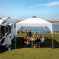 thumbnail image 7 of Yaheetech 10 × 10 ft Height-adjustable Portable Pop-Up Canopy Tent W/ 17 Solar LED Lights, White, 7 of 7