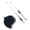 Black, variant on Motorcycle Stunt Clutch Cable with Aluminum Economizer Easy Pull for ATVs Motorbikes