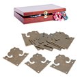thumbnail image 4 of Antique Corner Protectors, Vintage Metal Book Corner Protector One Sided 10Sets  for Wooden Box for Bookcase, 4 of 7