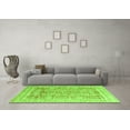 thumbnail image 3 of Ahgly Company Indoor Square Oriental Green Traditional Area Rugs, 5' Square, 3 of 4