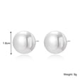 thumbnail image 1 of Pendientes de temperamento simple de perla de agua dulce natural de imitación retro Pendientes de perla de alto sentido Pendientes de mujer, 1 of 5