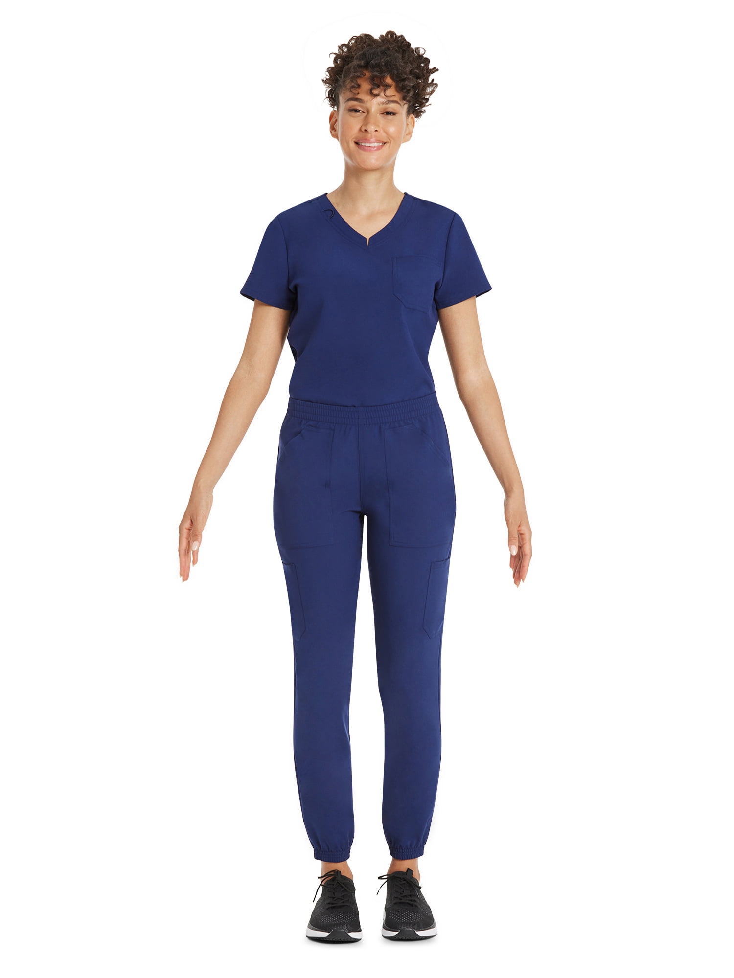 Scrubstar Women's Core Essentials Stretch Pull-On Jogger Cargo Scrub Pants, Sizes XS-3XL