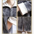 thumbnail image 2 of Christmas Clearance! ZVNAΖH Big and Tall Mens Zip Up Robes, Thickened Plush Full Length Bathrobe, Fleece Robe, Winter Warm Nightgown Pajamas, 2 of 2