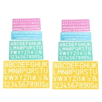 SOPOTUTU Multifunctional ABC Stencils 4 Pieces Set for Children Art Classes