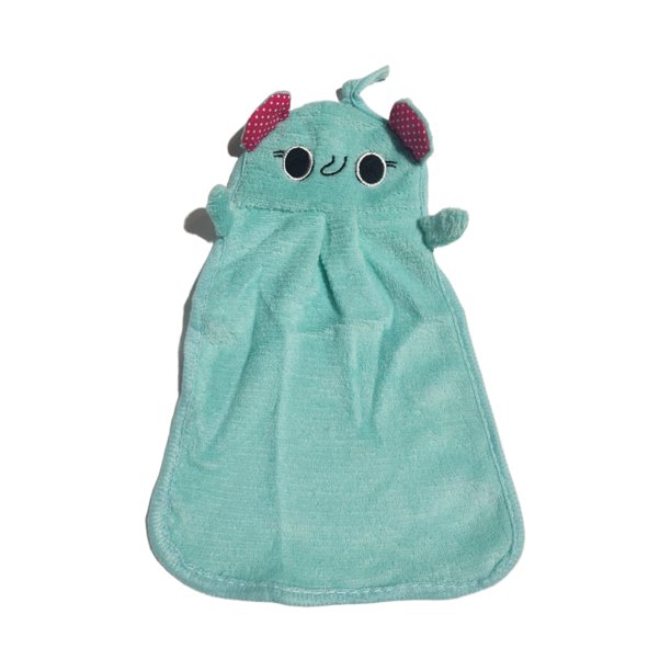 Cateissary Toalla de secado rápido para manos de animales de dibujos animados para baño, toallas colgantes suaves para cocina, paños para el Toallas y Paños Tipo 2