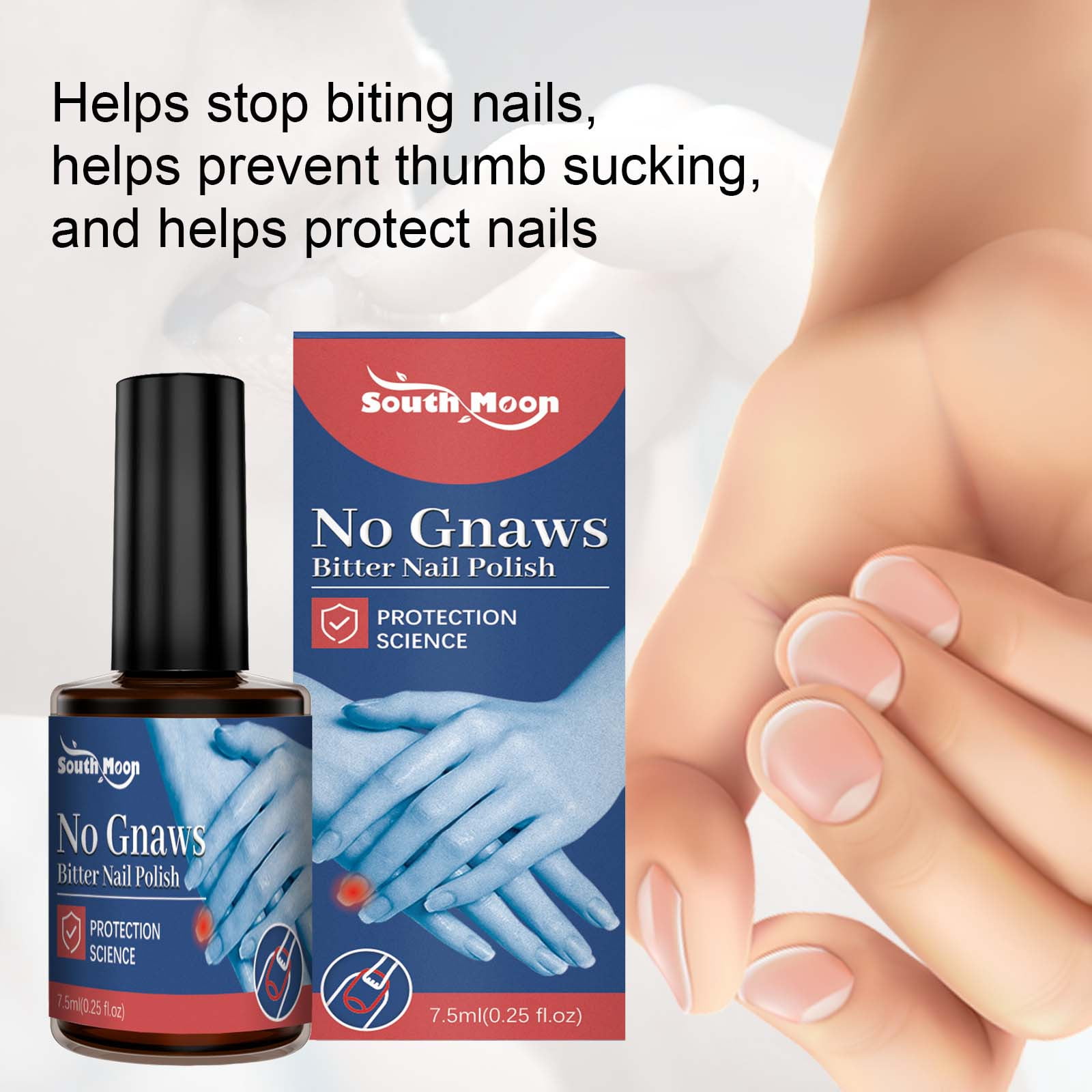 Stop Nail Biting Treatment - Bitter Taste, Safe and Easy to Apply, (0.5 fl  oz) - Walmart.com