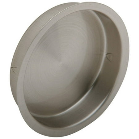 - Ives 221B15 Satin Nickel Finish Round Sliding Door Flush Pulls