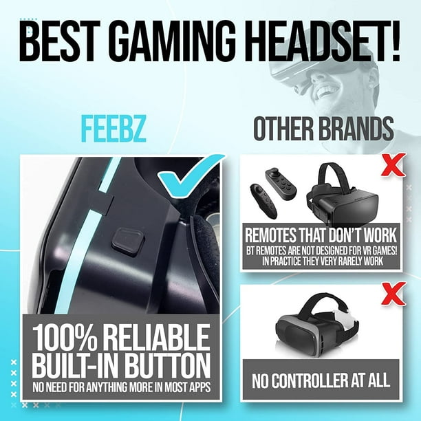 VR Headset for iPhone Android with Built in Action Button
