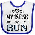 thumbnail image 3 of Inktastic 1st 5K Race Running Fitness Girls Baby Bib, 3 of 4