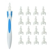 Swab Spiral Earwax Eliminating Tool with 16 pcs Replacement Heads