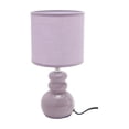 thumbnail image 1 of Ceramic Table Lamp With Shade Bubbly Purple, 1 of 3