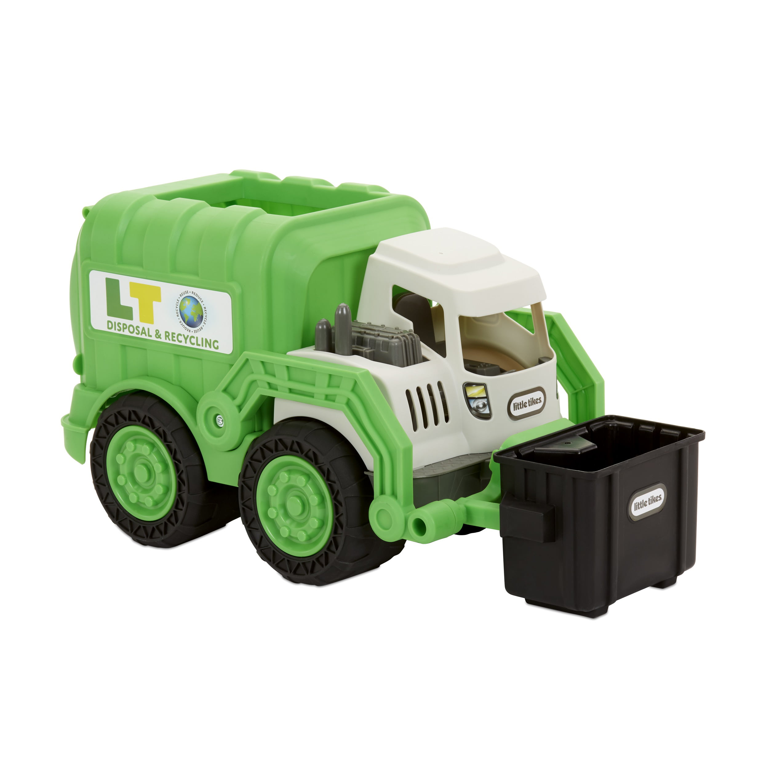Garbage Truck Rubbish Trucks 1 22 Simulation Inertia Sanitation Car Model Collector Lorry Toys Friction Powered Pull Back Rubbish Vehicles with Three Trash Can Gift for Toddler Boys and Girls Kids 
