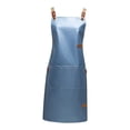thumbnail image 3 of Delantal de trabajo resistente al agua, delantales de trabajo ajustables, resistente al aceite, babero de camarero duradero personalizado para restaur Azul Gloria Delantal de trabajo impermeable, 3 of 9