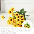 thumbnail image 2 of Artificial Bouquets Multi-Heads Wedding Simulation Flowers Decorative Plant Decors Table Centerpieces Arrangements Garden, 2 of 8