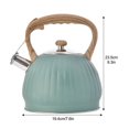 thumbnail image 2 of Pumpkin Pot Kettle Tea Set Food-Grade Stainless Steel Hot Water 3.5L Convenient Quick Boiling Cold Touch Handle Teapot, 2 of 17