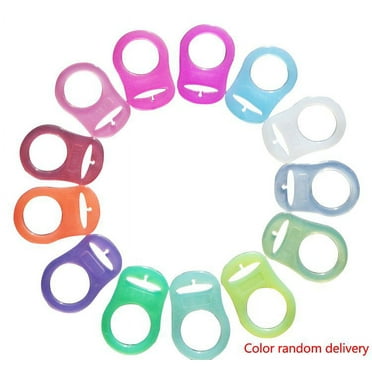 10Pcs Soft DIYOO Baby Pacifier Clips Holders Baby Rings for Baby Pacifier