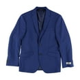 thumbnail image 2 of Kenneth Cole Mens Simple Two Button Blazer Jacket, Blue, 44 Regular, 2 of 2