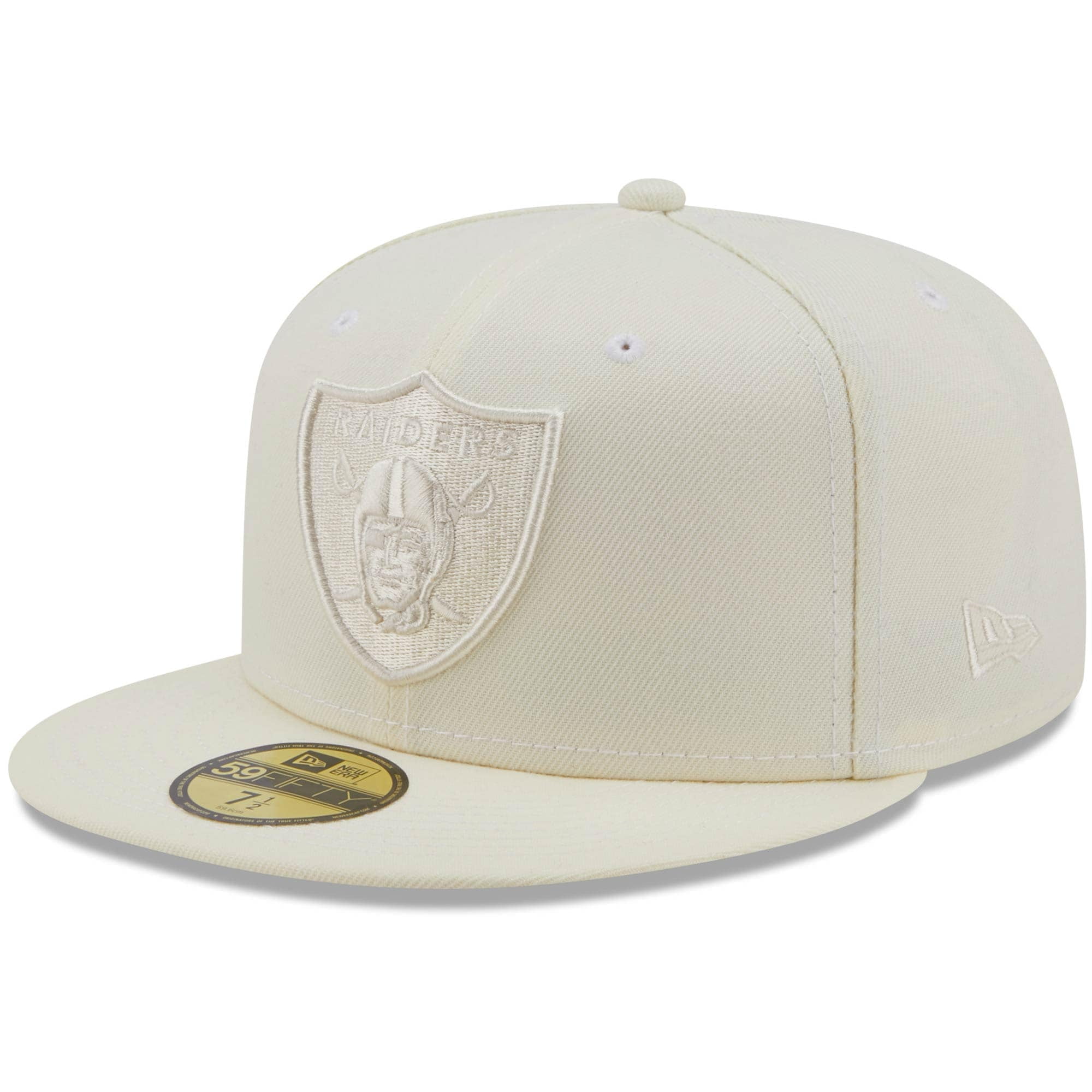 Men's New Era Cream Las Vegas Raiders 